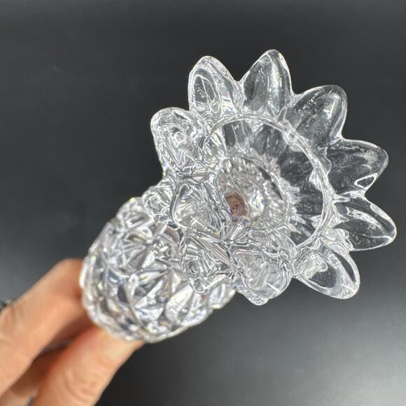 Waterford Crystal Wine Bottle Stopper, Pineapple Cut With Seahorse Sticker - Picture 5 of 9